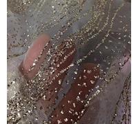 1 Yard Sequin Texture Mesh Fabric For Fashion Design Projects Costume Development Event Styling Craft Supplies And Decorative Sewing Applications(White)