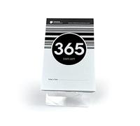 1 Year (365 Days) Event, Goal & Special Occasion Count Down Calendar - 5.75"x3.75" - Black & White Tear Off Countdown Calendar - Tear Away Desktop Calendar with Writing Space & Sleek Acrylic Display