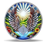 1 Year Angel Wings Sobriety Coin - Radiant Sunrise NA Medallion - Spiritual Token for Recovery & Clean Time - Empowering NA AA Chips - Gift for Men & Women