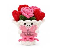 1 Year Anniversary Couple Gifts for Boyfriend Girlfriend Flower Crochet | 1st Anniversary Wedding Gift for Him Her Women Men Sweetest Day Gifts for Husband Wife Birthday Romantic Gift Ideas