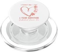 1 YEAR ENDOMETRIAL CANCER FREE: I FOUGHT AND I WON! PopSockets PopGrip for MagSafe