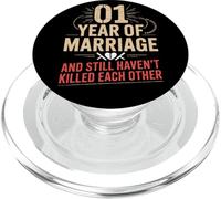 1 Year Of Marriage & Still Haven't Killed Each Other PopSockets PopGrip for MagSafe