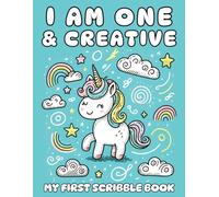 1 Year Old Girl Gifts : I Am One and Creative : My First Scribble Book: With Blank Drawing Pages : 1st Christmas Birthday Presents For Babies