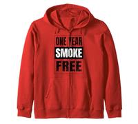 1 Year Smoke Free Zip Hoodie