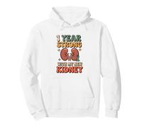 1 Year Strong With My New Kidney Transplant Anniversary Pullover Hoodie