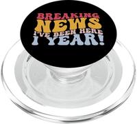 1 Year Work Anniversary I've Been Here 1 Year PopSockets PopGrip for MagSafe