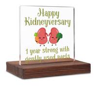 1 YEARS Kidneyversary Gift for Kidney Donor, Kidney Transplant Surgery Gift, 1 St Kidneyversary Gift for Women, kidney transplant survivor gifts, 1 Th Kidneyversary Work Decor Desk Sign SOK162