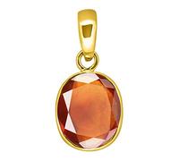 10.00 Ratti 9.47 Carat Hessonite Garnet Stone Ashtdhatu Gold Plated Pendant Original And Certified By Wtgtl Natural Gomed Gemstone Unheated And Untreated For Astrological Purpose-B099PWNF-1D
