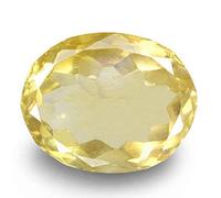 10.00 Ratti Sunela Stone Original Certified Natural Citrine Success Gemstone For Men & Women (Lab Tested)-B0C1KHFJDD