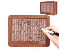 10, 000 Saving Target Money Box, 7.87'' Visible Wooden Piggy Bank with Counter, Markable Retro Money Saving Cash Can for Adults & Kids, Savings Challenge with Fixed Goal, Money Jar Elegant Home Decor