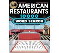 10,000 Words - AMERICAN Restaurants Word Search: Large Print • Hard Difficulty • Regional Dining & Local Favorites