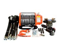 10,000lb Hydraulic Winch, 25m x 10mm Dyneema Rope. 24V System.