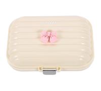 (10.00X8.00X4.00CM, One size) Travel Pill Organizer Compartments Pill Case Small Pill Box Portable Jewelry Storage Box