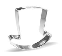 10.1 cm Top Hat Cookie Cutters - Stainless Steel