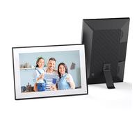 10.1" Digital Picture Frame, 32GB Smart Cloud Photo Frame with 80,000+ Pics Storage Space and 1280 X 800HD Touch Screen, Multiple Life Functions and Rechargeable, Desk Decor
