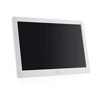 10.1 inch 1280 x 800 High Resolution 16:10 Full IPS Screen Image Preview Video Calendar Clock Auto On Off Timer,Digital Photo Frame, with Remote Control (White 10.1 Inch)
