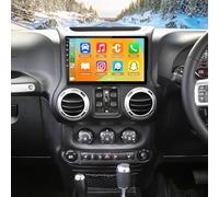 10.1 inch 2 DIN Android 15 Universal Car Stereo for Jeep Wrangler JK 2007-2010, for Ram 1500 2500 3500 2006-2008, 4+64GB Touchscreen Display Radio Multimedia Player Head Unit with Carplay Android Auto