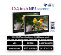 10.1 INCH Car Headrest Video Multimedia Player Bluetooth Rear Back Seat TV Monitor Display Touch Screen Easy Setup For Trips(10.1 inch MP5 2P)
