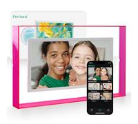 10.1 inch Pink WiFi Digital Photo Frame Smart Photo Frame 1280 x 800p Display, 64G/8G Cloud, Wall/Computer Mount, Share Photos or Videos Instantly to