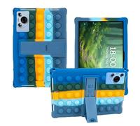 10.1 inch Silicone Case for ROWT A10 Tablet，Soft and Lightweight Universal Protective Cover for aiprotablet C20e/Moderness MB1001/Callsky-Tab 10.1 inch Tablets (Colorful Dark Blue)