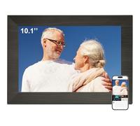10.1 Inch Smart Digital Picture Frame with Wi-Fi 6, 32GB Storage, IPS Touch Screen, Auto-Rotation, Music Sync, Weather & Clock - Ideal Gift for Families