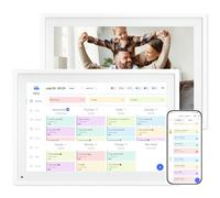 10.1 Inch WiFi Digital Calendar, Smart Touchscreen Interactive Display for Family Schedules Chore Chart, Meal Planner, To Do List, Smart Sync Switchable Digital Photo Frame w/Desk Stand
