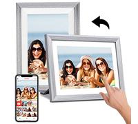 10.1 Inch WiFi Digital Photo Frame, 1280 x 800 IPS Touchscreen Digital Picture Frame, Share Photos or Videos via the Frameo App,Black