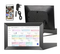 10.1 Inch Wifi Digital Picture Frame with Touch Screen and App Control, 32Gb Storage Digital Calendar for Family Organizer, Photo Display and Shared Chores white 21.5-inch 32GB