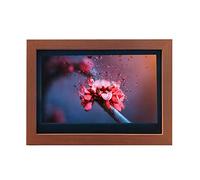 10.1-inch Wooden Digital Photo Frame, Full HD IPS Display, Clear Image, Automatically Adjusts Display Direction