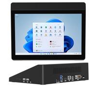 10.1" Industrial Touchscreen PC with Battery, Intel N4200 Quad-Core, 4GB RAM, 64GB SSD, Windows 10 Pro, RS232, Gigabit Ethernet, Dual-Band WiFi for POS, Kiosk, Digital Signage