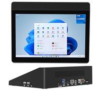 10.1" Industrial Touchscreen PC with Battery, Intel N4200 Quad-Core, 4GB RAM, 64GB SSD, Windows 10 Pro, RS232, Gigabit Ethernet, Dual-Band WiFi for POS, Kiosk, Digital Signage