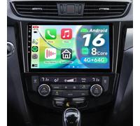 10.1" IPS 8 Core Gemini AI 4+64G Radio Android 15 Head Unit for Nissan Rogue X-Trail Qashqai, Wireless CarPlay Android Auto, GPS Navi, Bluetooth WiFi Sat Nav, OTA, DSP, FM/RDS, SWC, HD Rear Camera