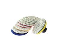 10 + 1 pcs 3"/80mm Diamond Flexible Wet Polishing Disc + Holder for Marble Stone Ceramic Granite Tile Concrete Grinding