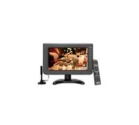 10.1" Small TV, Portable TV with Digital DVB-T2,for USB,Freeview,H.265,DC/12Volt,HDMI,AV input,Rechargeable Battery TV for Mini Bedroom,Camp