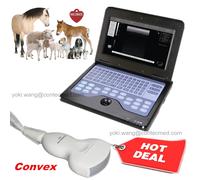 10.1" VET Animal Laptop Machine Digital Ultrasound Scanner 3.5M Convex Probe CE