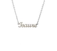 10:10 Personalized Name Necklace for Women - Shiny and Custom Stainless Steel Pendant, Adjustable Chain- Made in Italy