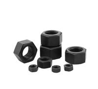 10/100 pcs/lot Hexagon Hex Nuts M2 M2.5 M3 M4 M5 M6 M8 M10 M12 M14 M16 M18 M20 M22 M24 M27 Black Oxide Carbon Steel Metric Nuts(M4 x100pcs)