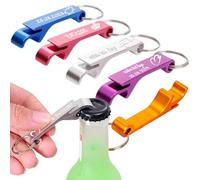 10-100 Pcs Personalised Bottle Opener Keyring Bulk - Custom Engraved Text/Logo Beer Bottle Opener Keyring Customised Party Gift for Ideal for Weddings, Parties, Events, Corporate Gifts & Giveaways