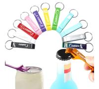 10-100 Pcs Personalised Bottle Opener Keyring, Custom Bottle Openers Keychain Beer Can Opener with Logo Text Name, Customised Party Gift for Weddings, Parties, Events, Corporate Gifts & Giveaways