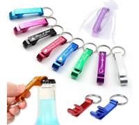 10-100 Pcs Personalised Bottle Opener Keyring - Engravable Bottle Openers with Custom Text/Logo, Perfect for Wedding Favours, Graduations and Special Events (10)