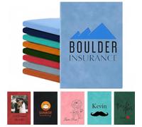 10-100 Pieces Custom Branded Leather Notebook with Company Logo, Personalised A5 A6 Corporate Journal for Employee Staff Gift, Custom Printed Name Business Notepad for Team Appreciation & Onboarding