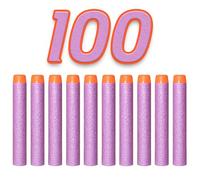 10-1000 Soft Refill Darts Elite Clip for Nerf N-Strike Child Toy, Colour: Purple, Quantity: 100