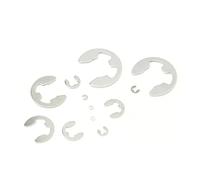 10-100Pcs 304 Stainless Steel E-Clip Retaining Rings, M1.2-M15 External Circlips Fastener Washers for Shaft Fixing(M1.5 100pcs)