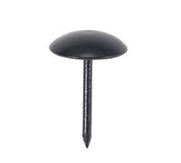 10-100pcs Black Upholstery Nails Round Head Metal Pushpins Vintage Tacks Stud Jewelry Case Wine Box Sofa Decor 5/7/9/11/19x17mm DUO ER (Color : 11x15mm 200pcs)
