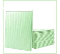 10/100Pcs Bubble Bags Waterproof Seal Adhesive for Phone Cases Packaging Padded Envelopes Self Shipping Bag(Green-11x15CM,30pcs)