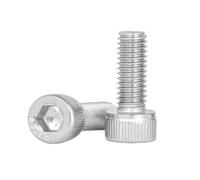 10-100pcs DIN912 M.6 M2 M2.5 M3 M3.5 m4 m5 M6*3/4/5/6/7/8/9/10-90/100mm A2-70 Stainless Steel Hex Hexagon Socket Head Cap Screws(X40mm)