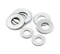 10/100pcs GB97 DIN125 Zinc-plated Steel Flat Washer Plain Gasket M2-M20.Hardware Accessories(100pcs M4)