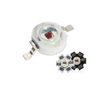 10-100PCS High Power LED 1W 3W 660nm Deep Red Grow Plant COB Chip Watt Lamp(On 20mm White PCB,3W x 50 Pieces)