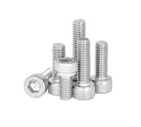 10-100pcs M1.4 M1.6 M2 M3 M4 M5 M6 304 A2-70 Stainless Steel DIN912 Hexagon Hex Socket Cap Head Bolt Screw Length 2-50mm(8mm,M2 (100pcs))