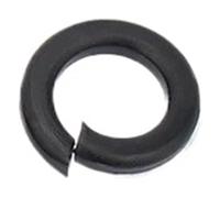 10-100pcs M1.6-M12 Black 304 Stainless Steel Spring Washer Split Lock Elastic Gasket((50pcs) M4)